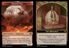 Dragon Egg (0022) // The Monarch (0050) Double-Sided Token - Foil